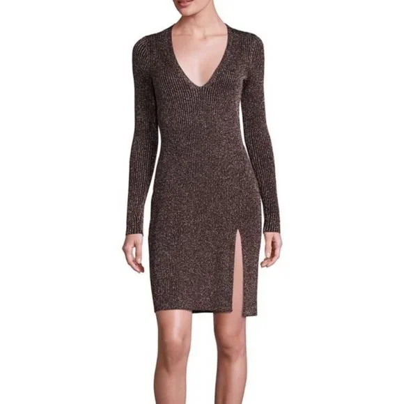 BCBG Max Azria Macki Metallic Dress, Size M - Picture 1 of 9